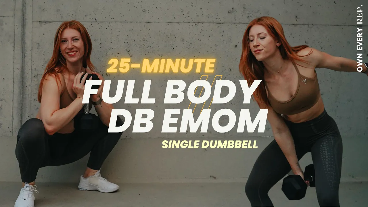 30 Min. Full Body DB Workout | EMOM | One Dumbbell | Strengt