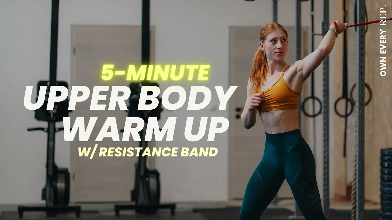 5 Min. Resistance Band Upper Body Warm Up (Attachment Needed