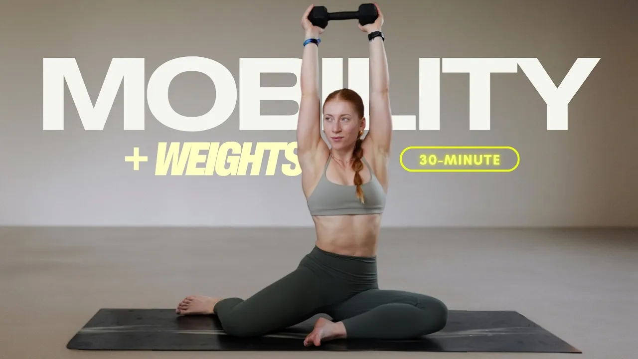 Full Body Mobility Flow With Dumbbells (No Repeats)