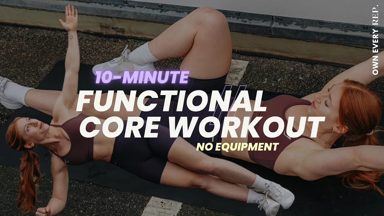 10 Min. Functional Core Workout | SWEATY Abs | No Equipment,