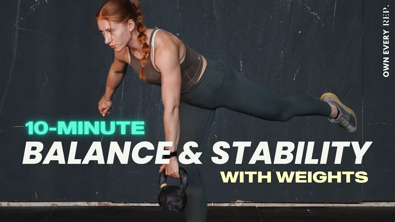 15 Min. Balancing + Stability w/ Weights For Runners