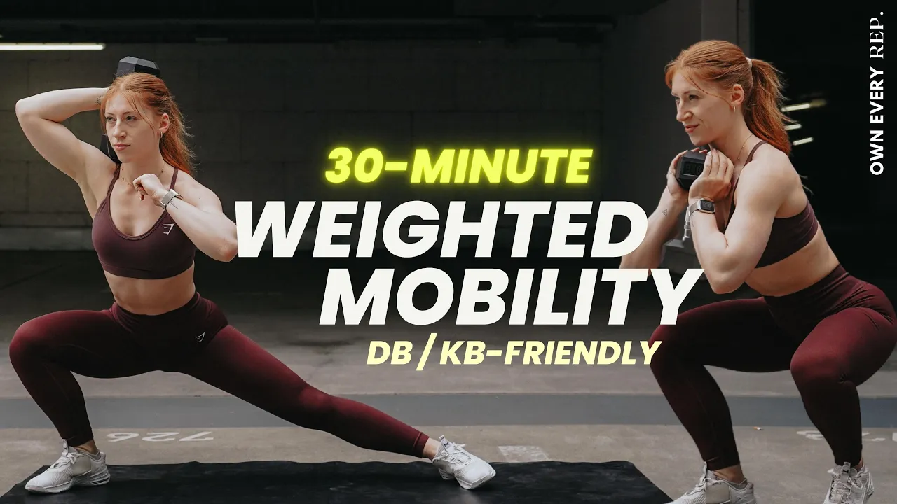 30 Min. Weighted Mobility Workout | KB or DB-friendly | Full