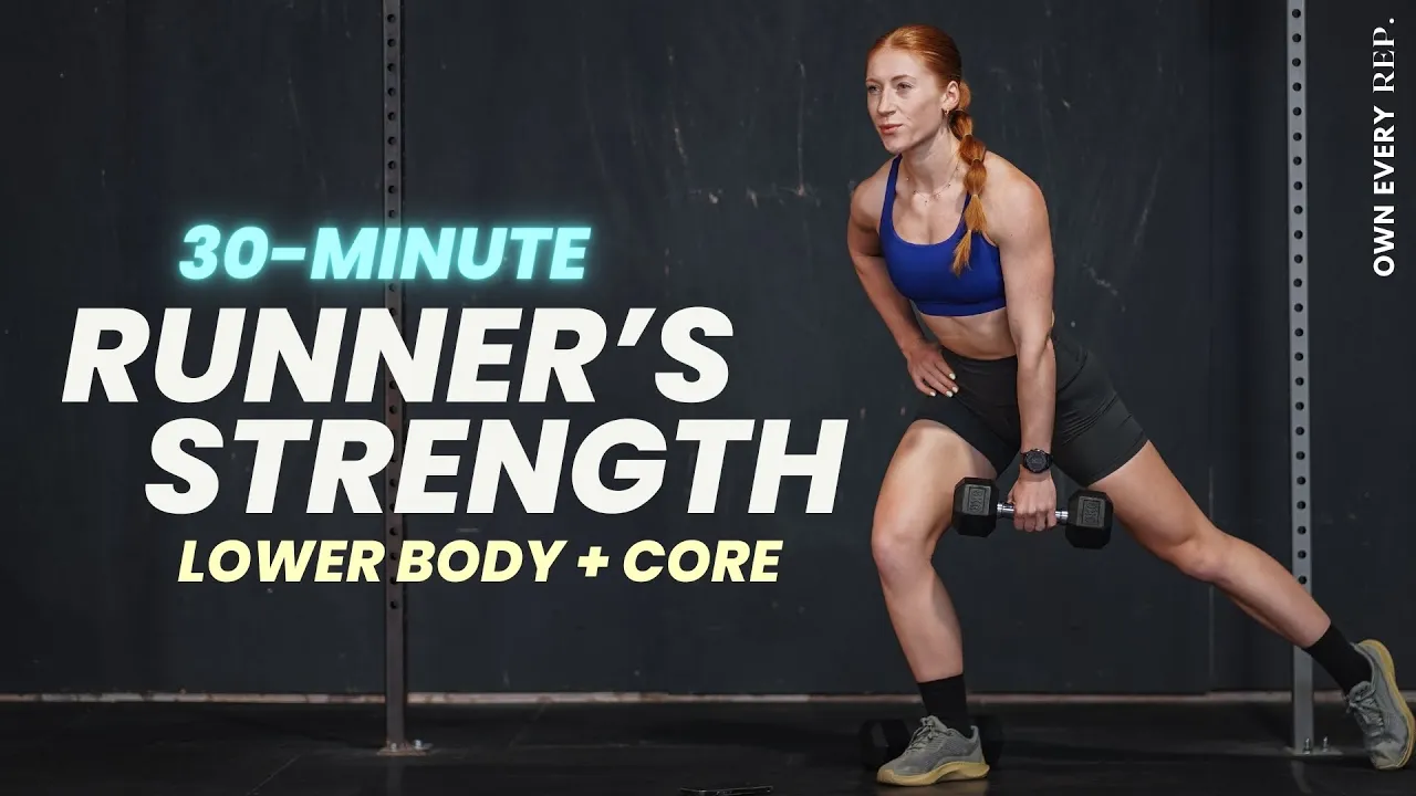 30 Min. BEST Runner‘s Strength Workout w/ DBs | Strong Knees